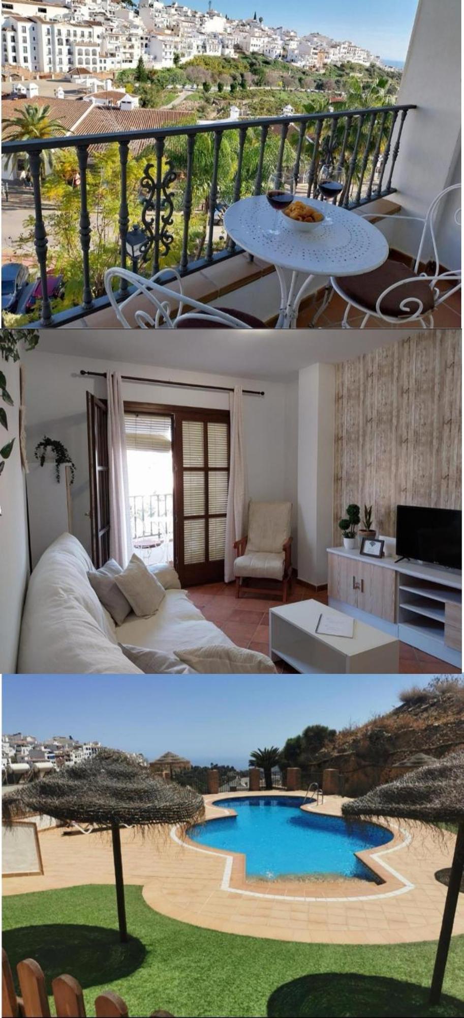 Apartamento Maria Platero Centrico Y Con Las Mejores Vistas Del Casco Antiguo La Montana Y El Mar Mediterraneo Frigiliana Buitenkant foto